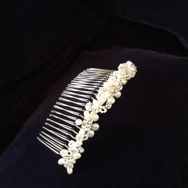 me2019 crystal pearl hair comb tiara communion christie helene